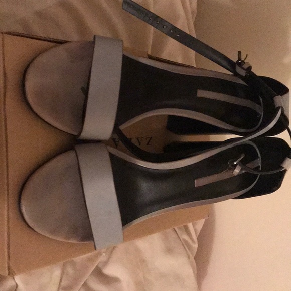 Blue Chucky Heeled Sandals - Picture 1 of 6